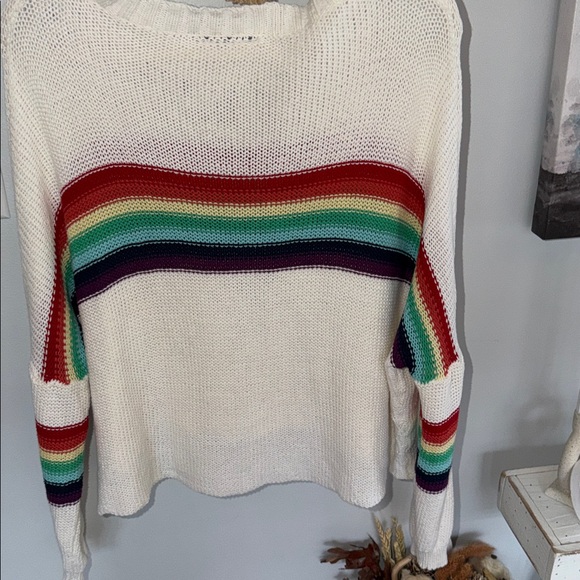 ⭐️Wooden Ships Cotton Knit Rainbow Sweater⭐️ - Picture 8 of 8